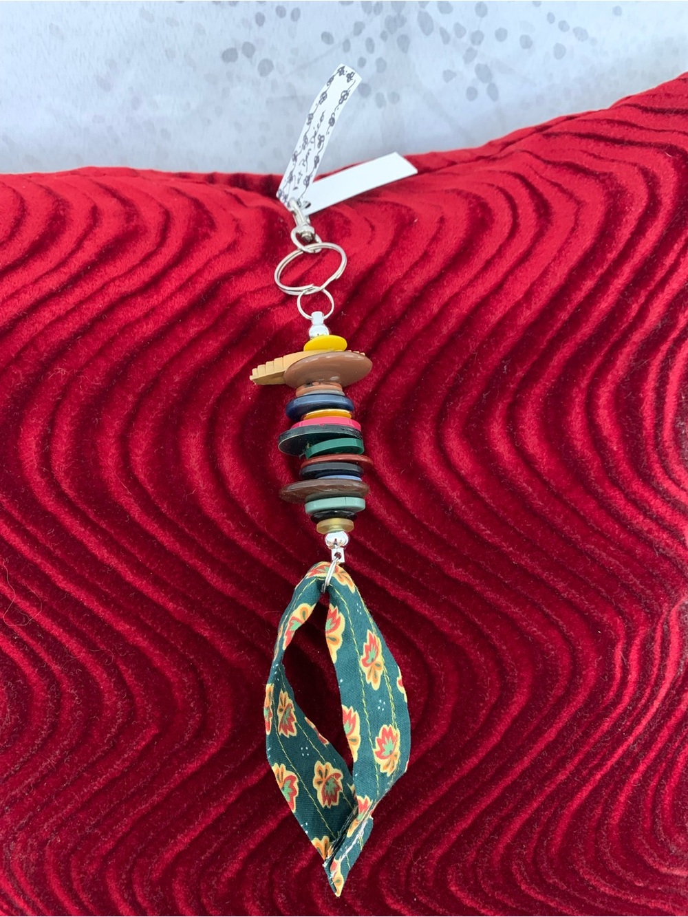 PatBen Decor , NWT Handmade multicolor BoHo wristlet key chain